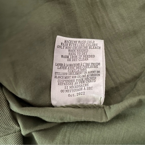 Z Supply mika cotton twill tank square neck corset crop size medium olive green - Picture 14 of 14